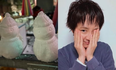 송지효, 21년차 연예인의 소소한 일상…귀여운 '커플 눈사람' [TEN★]