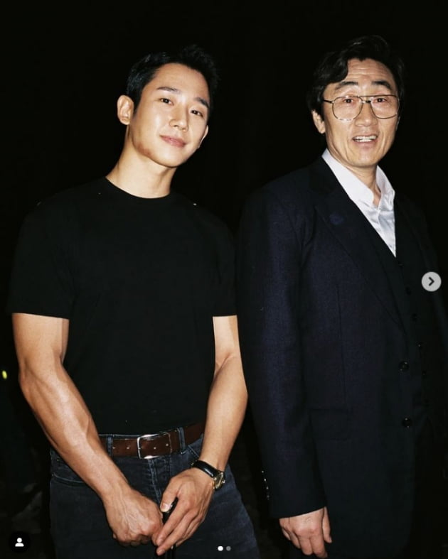 정해인, 예쁜 지수가 찍어준 멋진사진...로맨틱 눈맞춤[TEN★]
