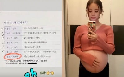 '신민철♥' 우혜림, 스스로도 놀란 만삭…막달 검사 앞두고 "벌써?" [TEN★]