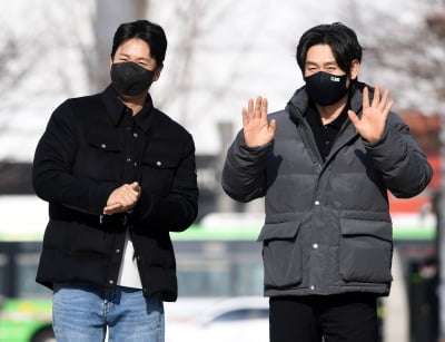 [TEN 포토] 설경구-이선균 '훈훈한 투샷'