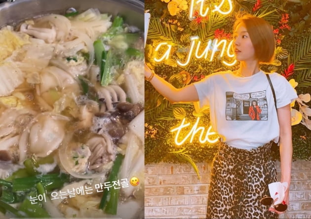 '뉴욕댁' 이진, 요리도 금손?...눈 오는 날엔 만두전골[TEN★]