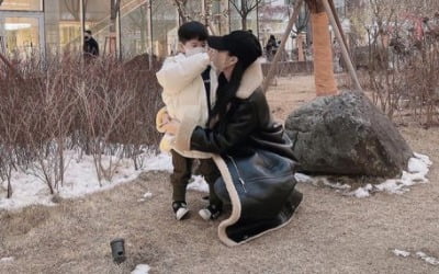 배수진, ♥남친과 아들 데리고 데이트 가나…눈에서 '꿀 뚝뚝' [TEN★]