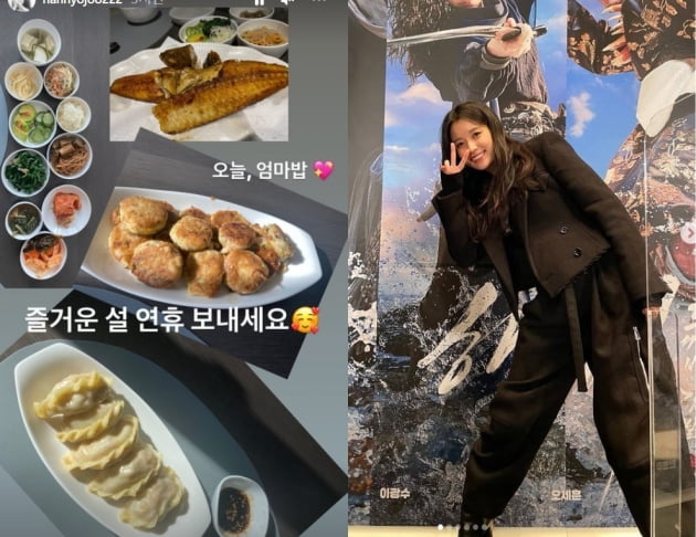 한효주, 엄마밥이 최고....즐거운 설 연휴 보내세요[TEN★]