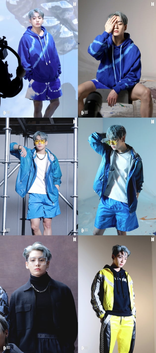 방탄소년단 정국, '청량한 소년미'→'어른 섹시미' 오가는 남신 포스