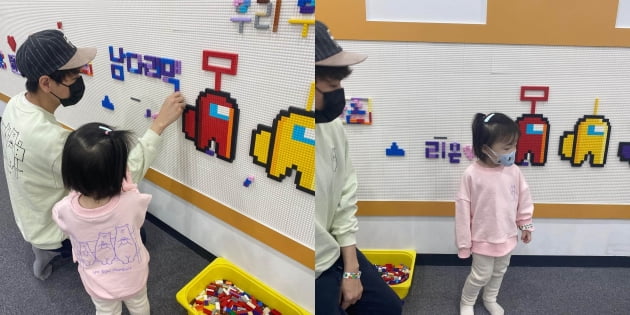 윤남기, '아빠 눈빛'으로 보는 ♥이다은 딸…패밀리룩 입은 세 식구 [TEN★]