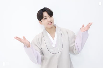 방탄소년단 정국, 태국 팬들이 뽑은 한복이 가장 잘 어울리는 아이돌 1위