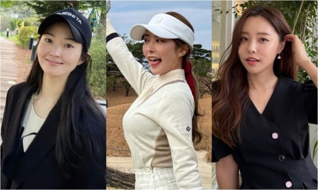 그룹 신화의 멤버 전진의 아내 류이서(왼쪽부터), 가수 이지훈의 아내 아야네, 개그맨 박성광의 아내 이솔이./사진=SNS
