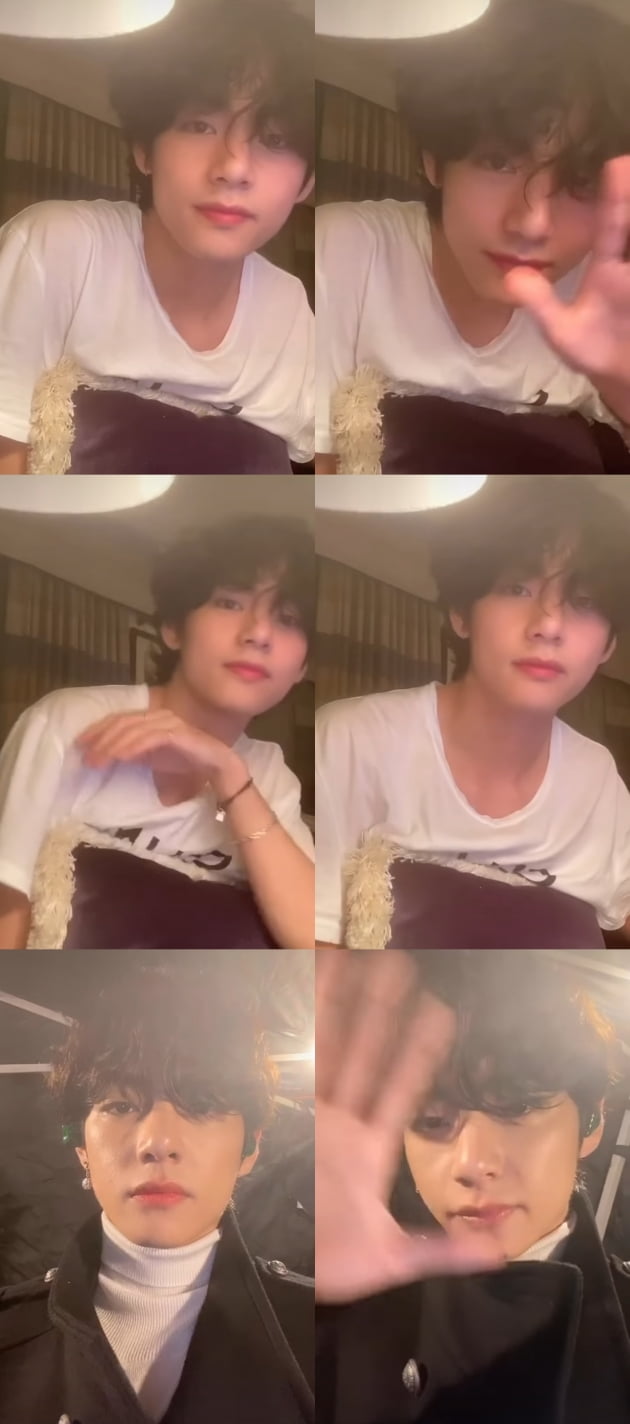 방탄소년단 뷔, 몽환적인 분위기...팬들과 추억여행