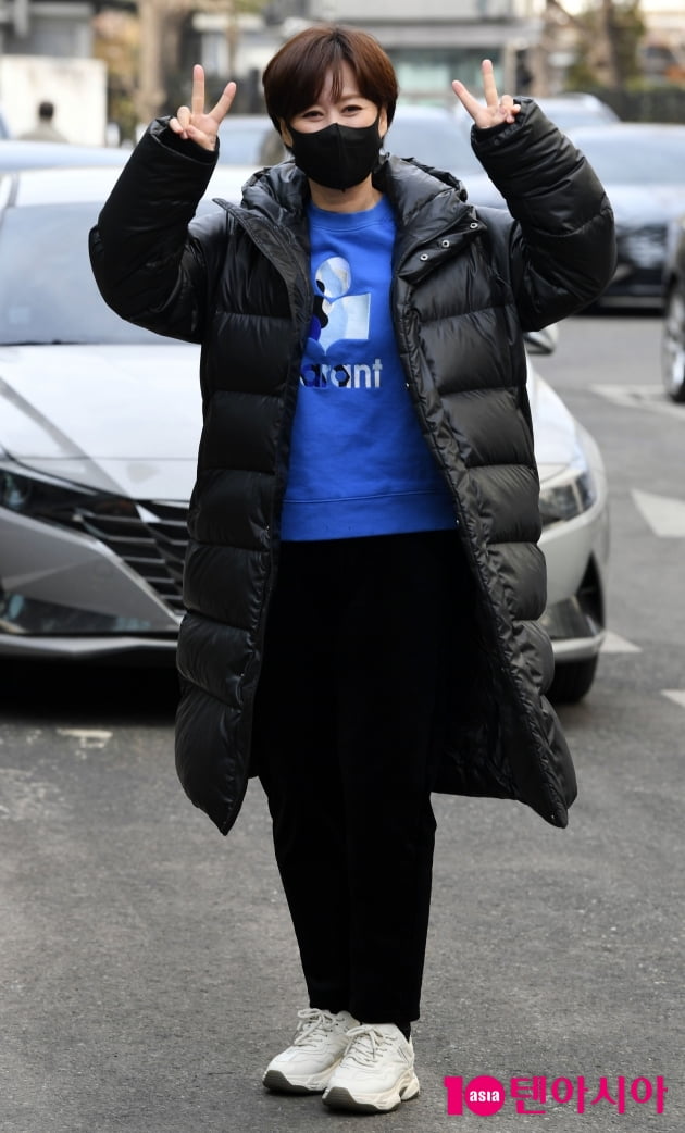 [TEN 포토] 박미선 '귀엽게 브이 날리며~'