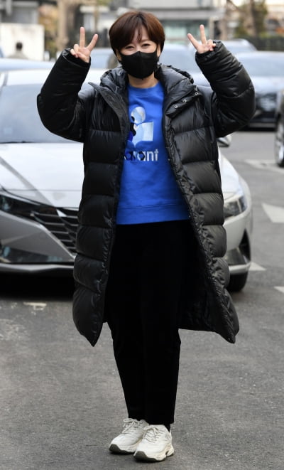 [TEN 포토] 박미선 '귀엽게 브이 날리며~'