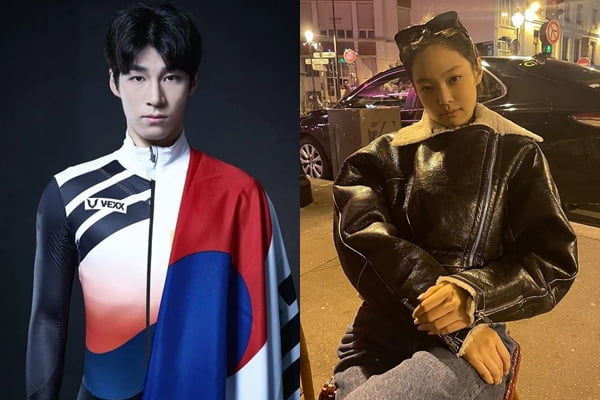 사진=황대헌, 블랙핑크 제니 인스타그램