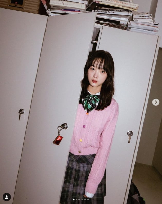 '지우학' 이유미, 교복이 참 잘 어울려...29살 맞어?[TEN★]