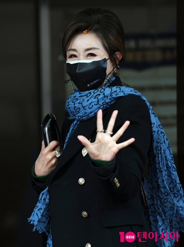 [TEN 포토] 진미령 '녹화하러 왔어요'