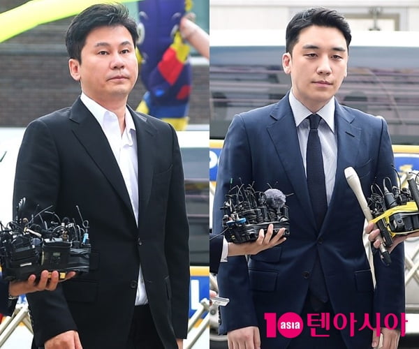 양현석(왼쪽), 승리 / 사진=텐아시아DB