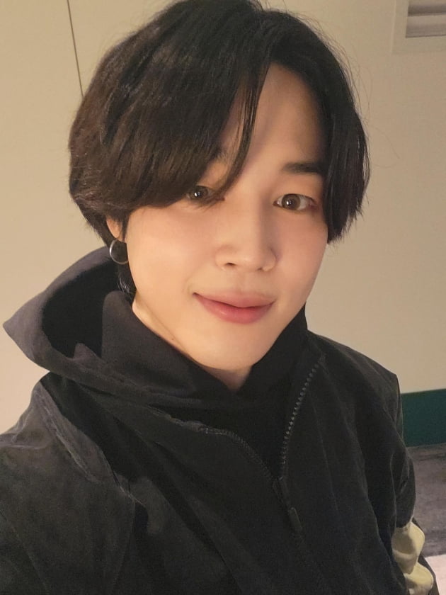 '복귀완료' 방탄소년단 지민, 승리의 브이로 돌아온 밝고 활기찬 셀카