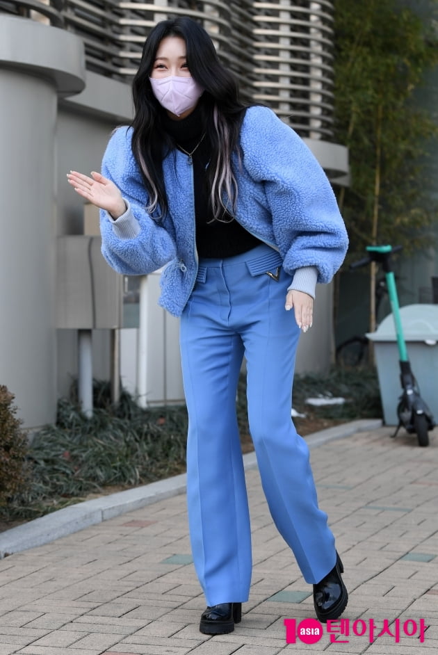 [TEN 포토] 홍지윤 '쇼트트랙 세레머니도 귀엽게'