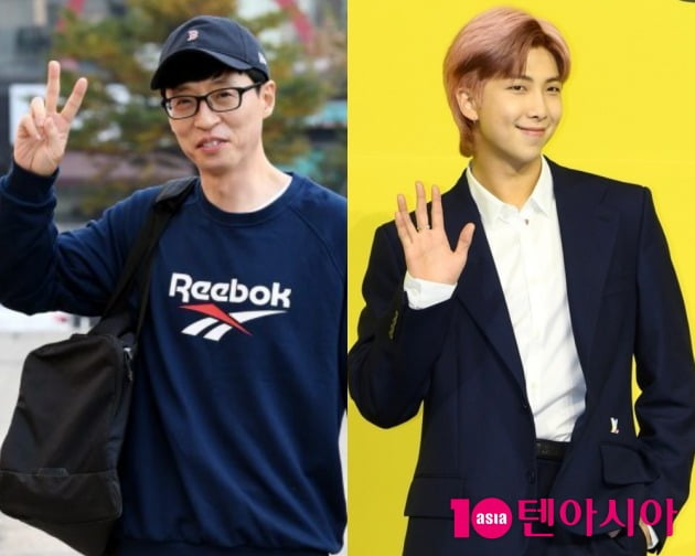 유재석, 방탄소년단 RM./사진=텐아시아DB