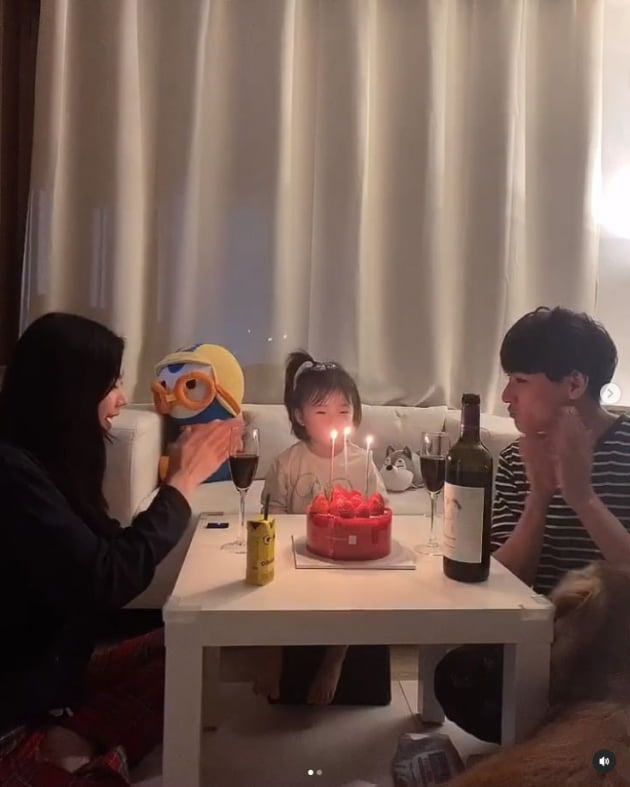 '윤남기♥' 이다은, 네 식구 되어 함께 맞는 첫 생일 "완전체" [TEN★]