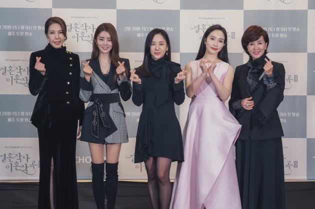 '결사곡3' 배우 전수경(왼쪽부터), 이가령, 박주미, 이민영, 이혜숙./사진제공=TV조선