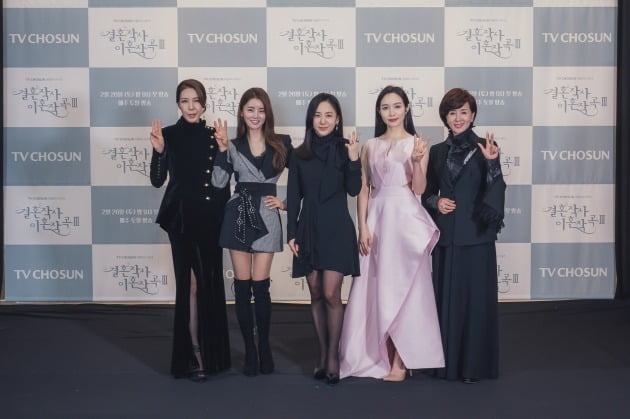 '결사곡3' 배우 전수경(왼쪽부터), 이가령, 박주미, 이민영, 이혜숙./사진제공=TV조선