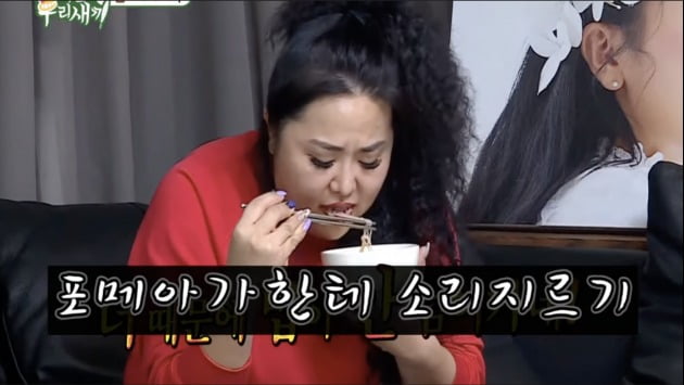SBS '미운 우리 새끼' 방송 화면./사진=유튜브 채널 '홍진영 사생팬'