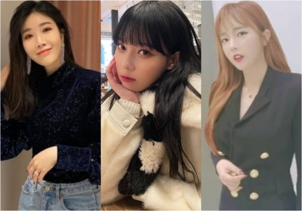 가수 이해리, 윈터, 홍진영./사진=SNS