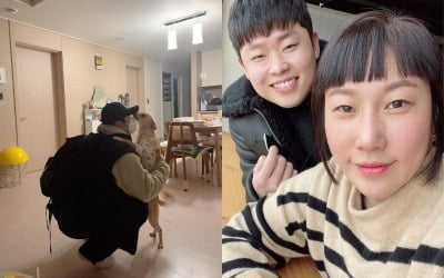 윤승열, 임신한 ♥김영희 두고 한달 넘게 왜 집 비웠나 했네 "눈물의 상봉" [TEN★]