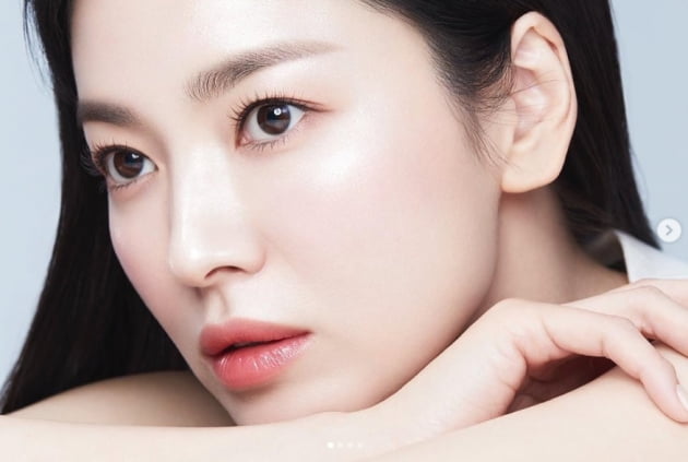 송혜교, 청초함 가득한 핑크빛 매력...우아함 그 자체[TEN★]