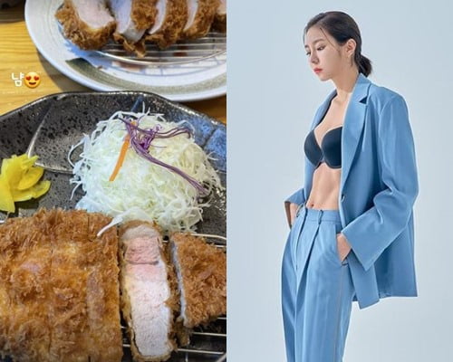 '거식증' 논란 있던 유이, 이젠 잘 먹어…튀긴 돈가스 맛있게 '냠' [TEN★]