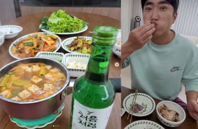 '6살 연하 ♥아내 임신' 장동민, "소주 한 잔" 깨소금 쏟아지는 저녁시간[TEN★]