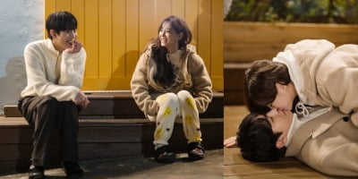 안효섭♥김세정, 돌발+심쿵 첫 뽀뽀 현장 포착…환상 케미('사내맞선')