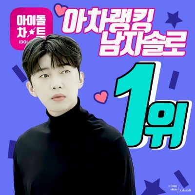 '역시 히어로' 임영웅, 아차랭킹 TOP 5…男 솔로 중 1위