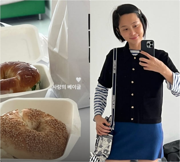 "사랑의 베이글" 김나영, '♥마이큐'가 사줬나…대놓고 럽스타그램 [TEN★]
