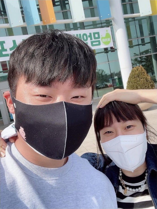 '임신' 김영희, 본격 육아는 시작도 안 했는데 "♥힐튼이 아부지, 지침" [TEN★]