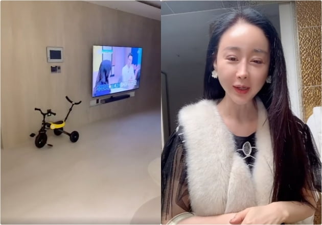 함소원, 새 집 얼마나 넓으면…거실에서 자전거도 타나 보네 [TEN★]