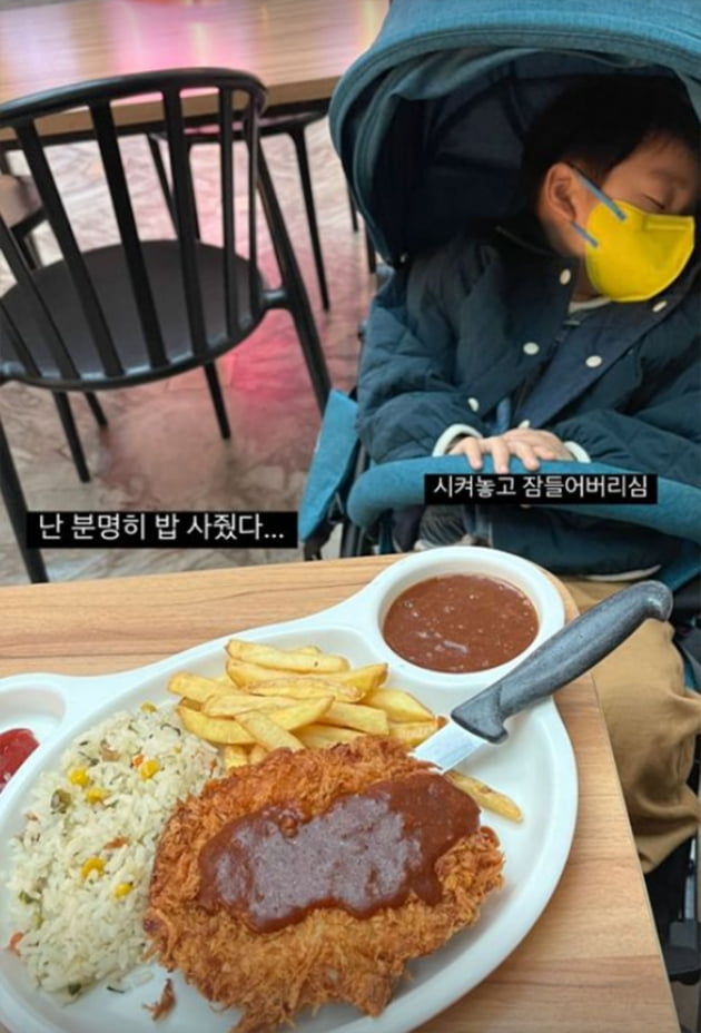 '둘째 임신' 서수연, 놀이공원 데이트 중 잠든 子 담호 "분명히 퍼레이드 보여줬다" [TEN★]