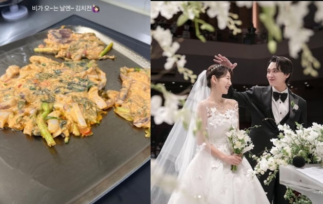 '최태준♥' 박신혜, 비가 오는날 김치전...알콩달콩 신혼부부[TEN★]