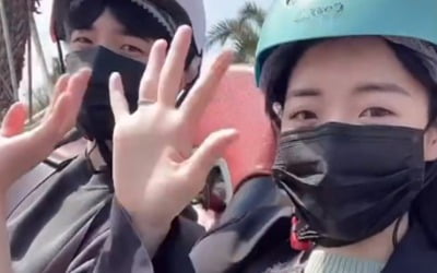 "또 가고 싶다"…'싱글맘' 배수진, ♥남친과 제주도서 신혼여행 분위기 '달달'[TEN★]