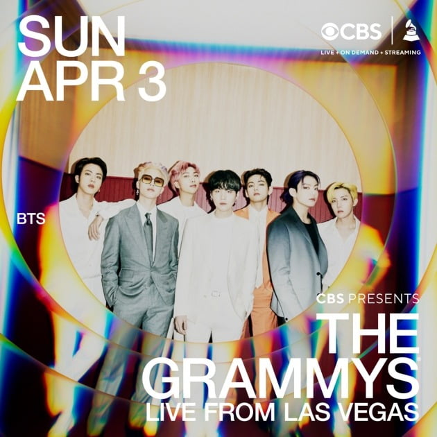 [공식] 방탄소년단, 2022 美 그래미 어워드 퍼포머 합류…3년 연속 무대
