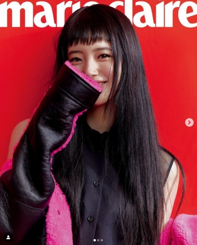 수지, 깜찍뽀작 처피뱅도 완벽소화...예쁨주의보[TEN★]