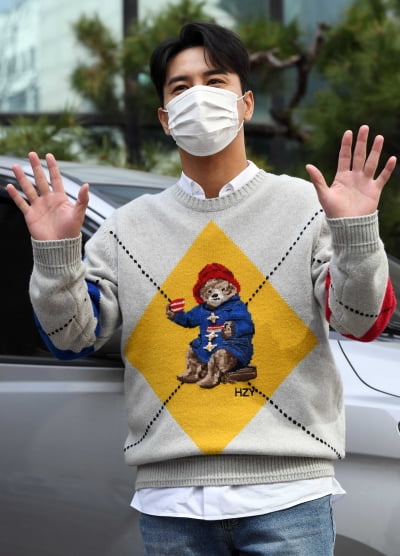 [TEN 포토] 장민호 '주접이 풍년 녹화 왔어요'