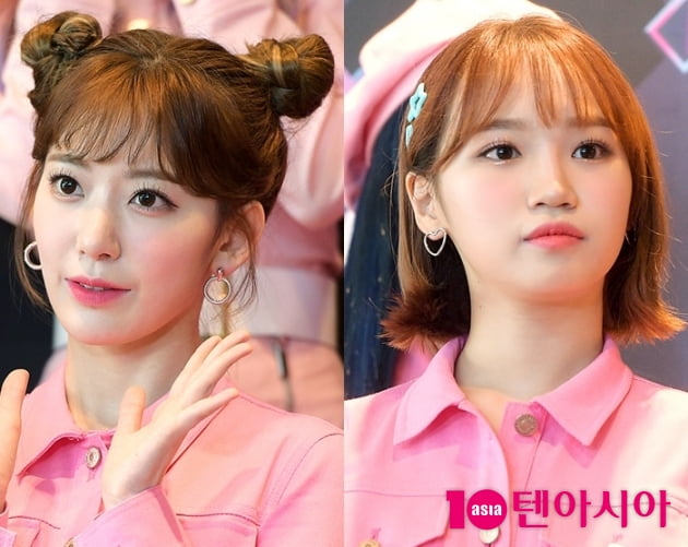 미야와키 사쿠라(왼쪽), 김채원 / 사진=텐아시아DB