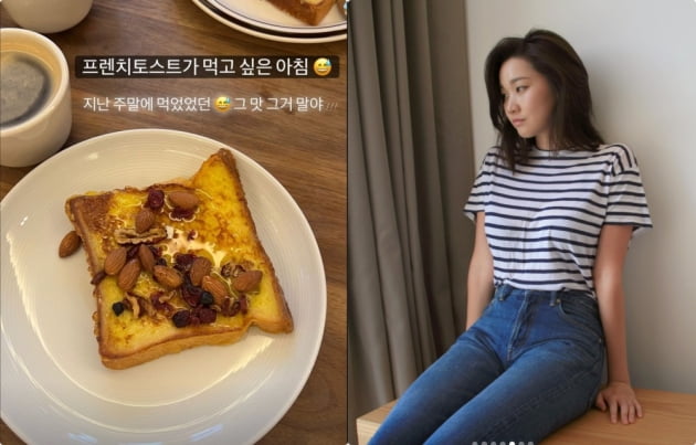장윤주, 살찌는 음식도 먹긴 먹네…시럽 줄줄 흐르는 프렌치토스트 먹방 [TEN★]