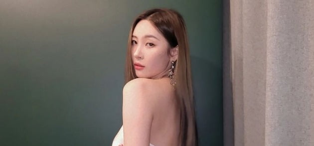 선미, 9kg 증량한 거 맞아? 여전히 깡 말랐네…아슬아슬 가린 패션[TEN★]