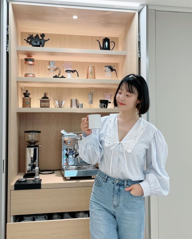 한지혜, ♥검사 사모님이라 집에서도 차려입나 했는데 "무수리로 돌아옴" [TEN★]