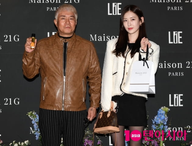 [TEN 포토] 김성수-장진영 '같은 소속사 식구입니다'