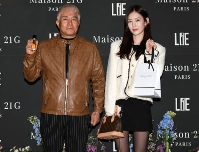 [TEN 포토] 김성수-장진영 '같은 소속사 식구입니다'