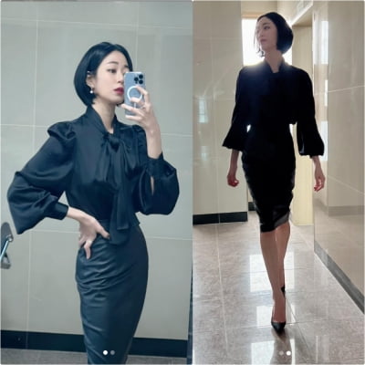 '유지태♥' 김효진, 불혹 앞둔 몸매가 이 정도라니…마네킹 몸매 '끝판왕' [TEN★]