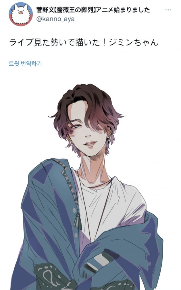 방탄소년단 지민 日애니작가 부터 유명 배우•성우까지 열도는 '지민앓이'
