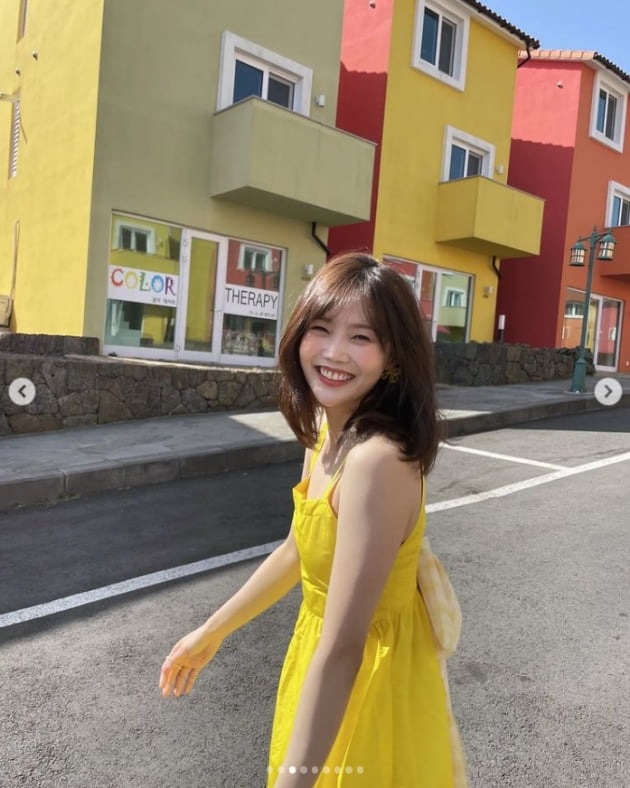 오마이걸 효정, 드레스 소화력 대박...청순미 갑[TEN★]